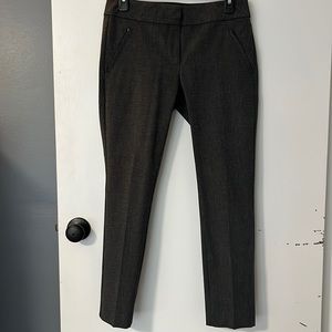 Loft Straight Leg . Dress pants. Black checkered pattern. Size 2 Petite.